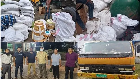 বাগেরহাটে দুই ট্রাকে মিলল সিগারেট তৈরির ‘কমপ্লিট ফ্যাক্টরি’