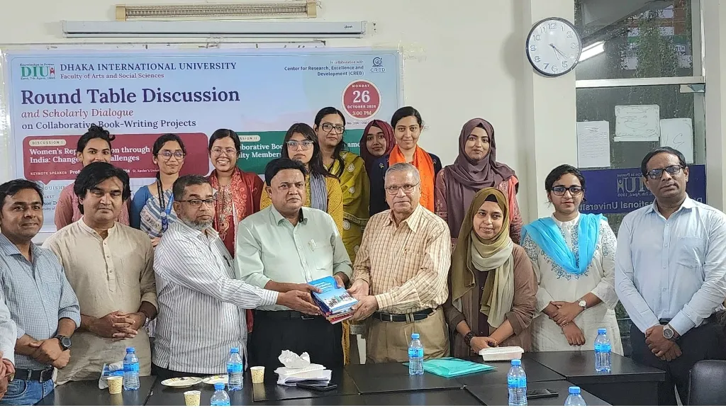 DIU Hosts Roundtable Discussion on Women’s Representation and Collaborative Book Writing